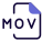 A MOV file is a movie file saved in the QuickTime File Format icon