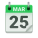 スパイラルカレンダー絵文字 icon