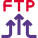 FTP application for data uploading from multiple sources icon