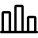 Fluctuative bar chart graph for this financial year icon