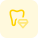 Tooth implant with diamond , isolated on white background icon