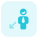 Businessman moving in direction south west direction icon