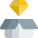 Diamond reward in the box isolated on white background icon