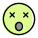 Confused facial expression with eyes crossed and open mouth emoji icon