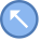 Circled Up Left icon