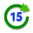 Skip Ahead 15 Seconds icon