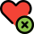 Delete previous heart rating stored on a smartphone icon