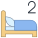 Dos camas icon