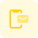 Mobile email notification icon