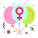 外部バルーン-女性の日-フラットアート-アイコン-フラット-フラットアートアイコン-3 icon
