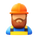 Worker Beard icon