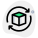 Reload cube design with loop arrows layout icon