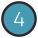 Circled 4 C icon