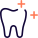 Teeth whitening Dental Care describe a oral hygiene icon