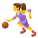 Frau-hüpfender-Ball icon