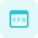 Virtual private network for secure web browsing experience icon