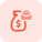 High paying jobs with money sack isolated on a white background icon