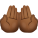 Handflächen nach oben, mittlerer dunkler Hautton icon