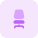 Revolving with comfortable back recliner support office chair icon