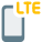 Advance LTE generation cellular connectivity network facility on phone icon