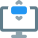 Adjust screen slider vertically a computer monitor icon