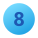 8 в кружке icon