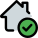 Home automation system verified with the tick mark icon
