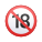 nadie-menor-de-dieciocho-emoji icon