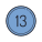 13 Circled C icon