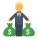 Man Holding Bags With Money Skin Type 2 icon