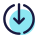 둥근 다운 로그인 icon