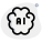 Artificial intelligence brainstorming with their Technology isolated on a white background icon