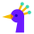 cabeza de pavo real icon
