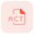 ACT is a compressed audio format layout icon