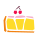 gâteau au fromage et aux cerises icon