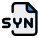 SYN an audio to video synchronization to the relative timing of audio sound icon