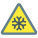 peligro de baja temperatura icon