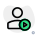 Classic user sharing the multimedia on a web messenger icon
