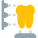 3D design of a tooth for medical purpose icon