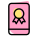 Mobile gaming reward with double ribbon emblem icon