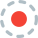 Round selection for circular diagram on design software icon