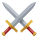 espadas cruzadas icon