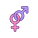 Male And Female Gender Symbols icon