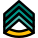 Lieutenant colonel triple stripe insignia on official uniform icon