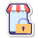 Accesso protetto al negozio mobile icon