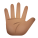 Hand With Fingers Splayed Medium Skin Tone icon