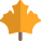 Autumn maple leaf fall used as decorative art of thanksgiving icon