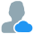 Cloud Computing male user profile for job portfolio website icon