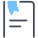 documento con segnalibro icon