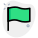 Blank pinpoint flag isolated on a white background icon